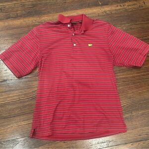 Amen Corner Masters 60’s Two Ply Mercurized Stripe Pima Cotton Polo Sz M 120111